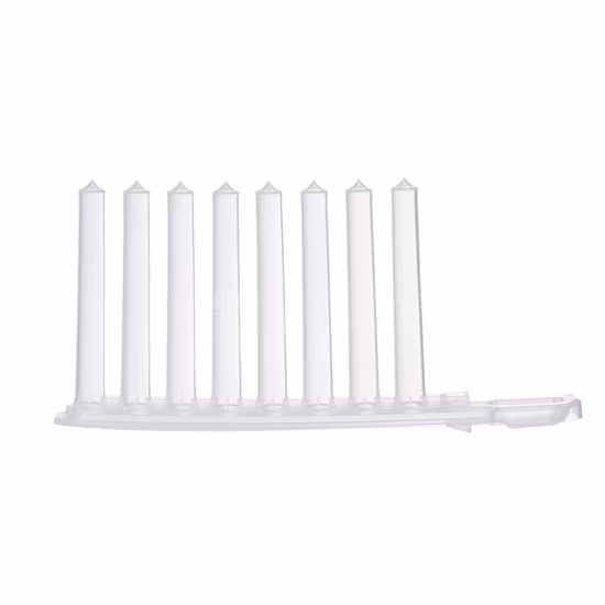PP/Polypropylene, 8 Magnetic Strip Tip Comb (J-MT-8V) for Nucleic Acid Extraction V-Bottom Safe Lock Design, Matched with Bioer (medical supplies)