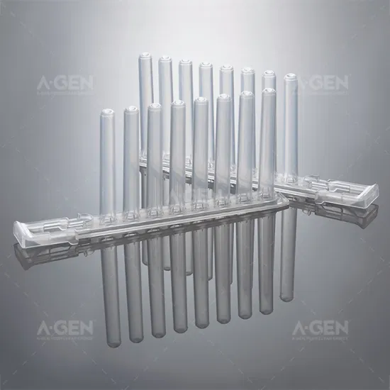PP/Polypropylene, 8 Stripe Tip Combs/Magnetic Sleeve with U Bottom, for Bioer (for Deep Well Plate) for DNA/Rna Extraction with Safe Lock Design