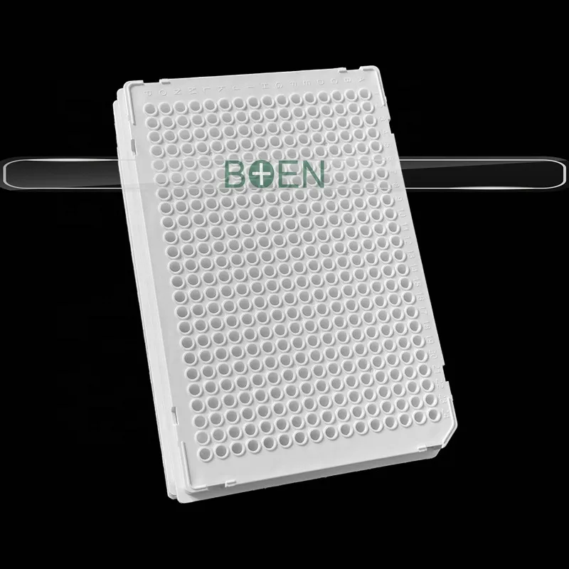Lab Supplies Alphanumeric 384 Well PCR Plate Microplate Full Skirted White PCR Plates