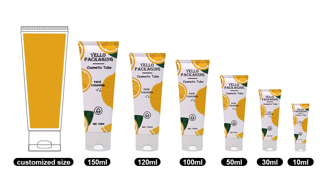 Eco Friendly Cosmetic Packaging Biodegradable Sugarcane Lotion Tube PCR Empty Plastic Cosmetic Cream Tubes with Flip Top Cap