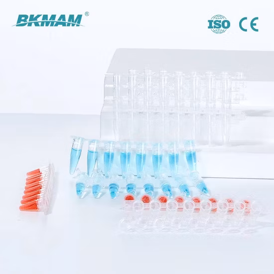 Manufacturer Supply Real Time PCR Tube 0.1ml 0.2ml 8 Strip PCR Tubes